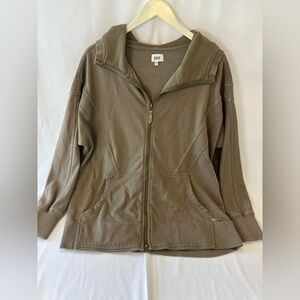 BKE Men’s Fall Zip/Brown Hooded Men’s Oversized Small Jacket